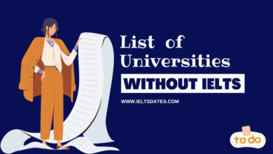 List of Universities Without IELTS Requirement for Admissions in 2024